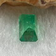 Natural Colombia Green Emerald (Beryl) Cut-Cornered Rectangular step cut 0.80ct 6.4 by 3.9 by 3.6mm - Huangs Jadeite and Jewelry Pte Ltd