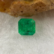 Natural Colombia Green Emerald (Beryl) Cut-Cornered Rectangular step cut 0.55ct 4.8 by 4.8 by 3.4mm - Huangs Jadeite and Jewelry Pte Ltd