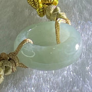 Type A Blueish Green Jadeite Ping An Kou String Bracelet 2.91g 15.2 by 5.7mm - Huangs Jadeite and Jewelry Pte Ltd