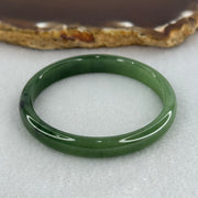 Baby or Kids Type A Green Jadeite Bangle Internal Diameter 44.4mm 13.44g 7.4 by 4.6mm (Slight Internal Lines) - Huangs Jadeite and Jewelry Pte Ltd