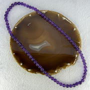 Good Grade Natural Amethyst Necklace 46.64g 53cm 7.8mm 75 Beads - Huangs Jadeite and Jewelry Pte Ltd