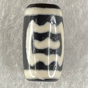 Natural Powerful Tibetan Old Oily Agate Double Garuda Dzi Bead Heavenly Master (Tian Zhu) 虎呀天诛 3.8g 19.3 by 10.4mm - Huangs Jadeite and Jewelry Pte Ltd