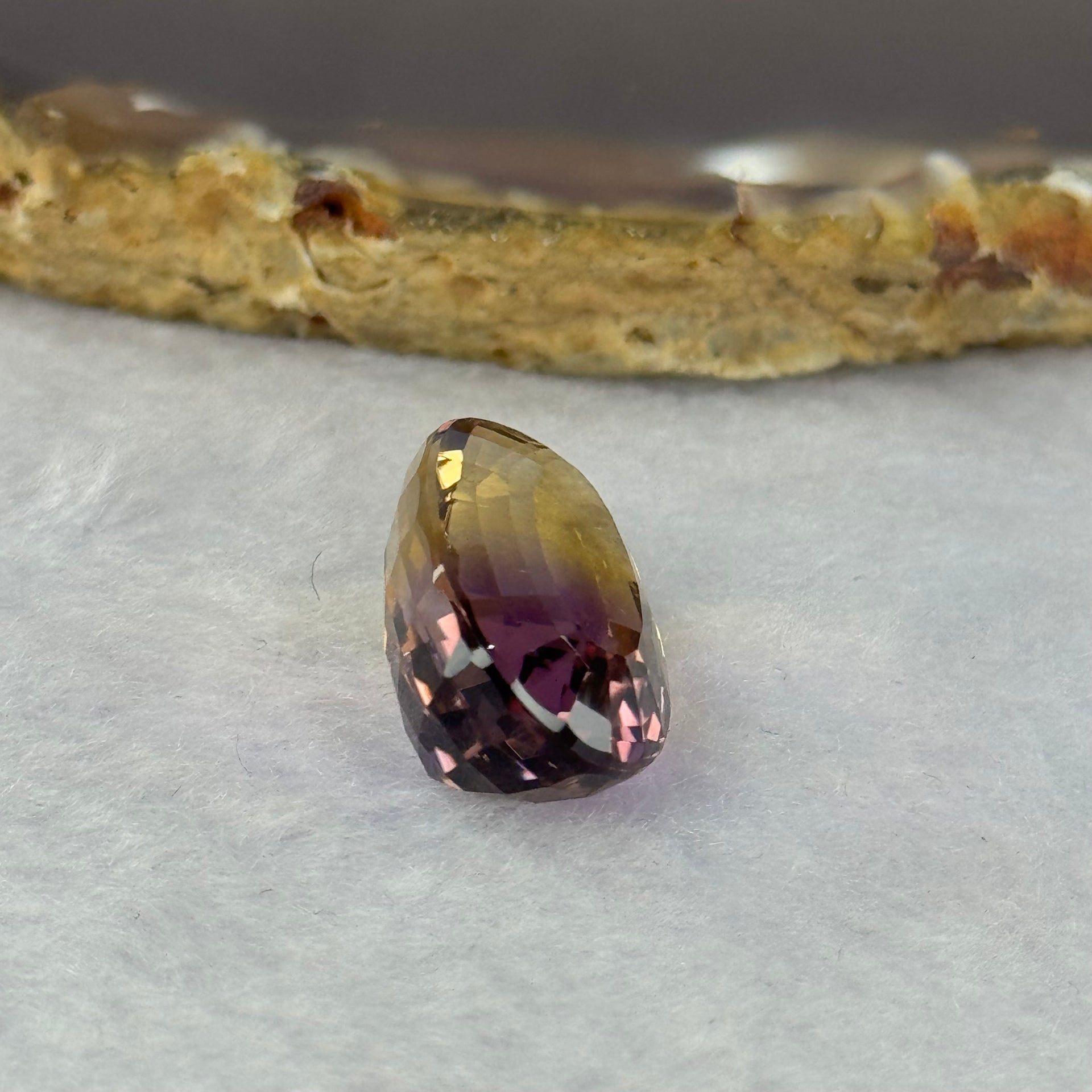 Natural Faceted Ametrine Oval Shape 19.09ct 21.4 by 13.7 by 9.8mm - Huangs Jadeite and Jewelry Pte Ltd