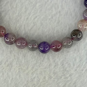 Natural Super 7 Beads Bracelet 18.03g 16cm 8.4mm 24 Beads - Huangs Jadeite and Jewelry Pte Ltd