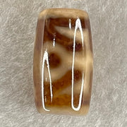 Natural Powerful Tibetan Old Oily Agate Patina Guiren Tairen Human Dzi Bead Totem Amulet Heavenly Master (Tian Zhu) 贵人天诛 4.80g 20.2 by 11.6mm - Huangs Jadeite and Jewelry Pte Ltd