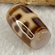 Natural Powerful Tibetan Old Oily Agate Patina Guiren Tairen Human Dzi Bead Totem Amulet Heavenly Master (Tian Zhu) 贵人天诛 4.55g 19.3 by 11.5mm - Huangs Jadeite and Jewelry Pte Ltd