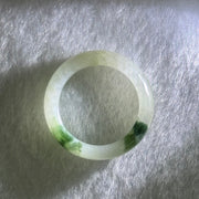 Type A Light Lavender Green with Blueish Green Patches Jadeite Ring 3.11g 5.5 by 3.5mm US6.6 HK14.5 (Very Slight Internal Line) - Huangs Jadeite and Jewelry Pte Ltd