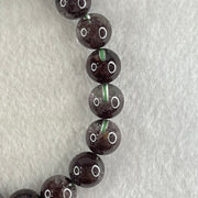 Good Grade Natural Red Phantom Quartz Beads Bracelet 29.27g 17cm 10.4mm 20 Beads - Huangs Jadeite and Jewelry Pte Ltd