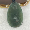 Grand Master Type A Semi Icy Blueish Green Jadeite God Of Fortune Cai Shen Ye 财神爷 Pendant 40.37g 61.4 by 38.0 by 5.2mm - Huangs Jadeite and Jewelry Pte Ltd