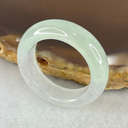 Type A Semi Icy Faint Green Jadeite Ring 4.54g 6.1 by 4.0mm US7.9 HK17.5 (Perfect) - Huangs Jadeite and Jewelry Pte Ltd