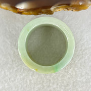 Type A Blueish Green with Brown Patches Jadeite Ring 19.83g 18.6 by 4.5mm US13.5/HK30.5 - Huangs Jadeite and Jewelry Pte Ltd