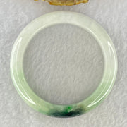 Type A Green Lavender with Dark Green Piao Hua Jadeite Bangle Internal Diameter 52.7mm 44.21g 10.1 by 8.4mm (Slight Internal Lines) - Huangs Jadeite and Jewelry Pte Ltd