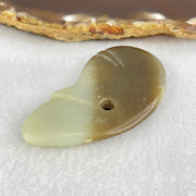 Ancient Natural Brown and Faint Green Nephrite Unknown Pendant 21.31g 54.9 30.7 by 7.6mm - Huangs Jadeite and Jewelry Pte Ltd