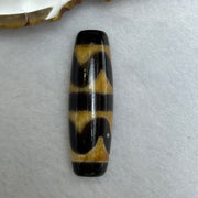 Natural Powerful Tibetan Old Oily Agate Double Tiger Tooth Daluo Dzi Bead Heavenly Master (Tian Zhu) 虎呀天诛 7.82g 37.7 by 11.7mm - Huangs Jadeite and Jewelry Pte Ltd