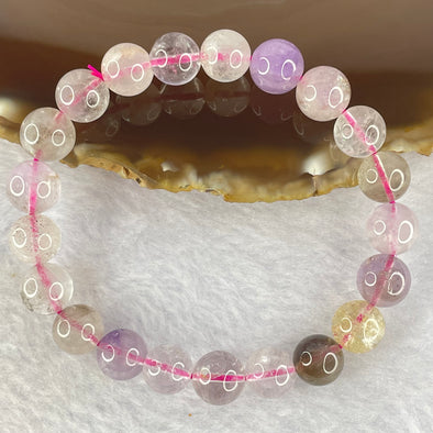 Natural super 7 Crystal Bracelet 22.15g 9.4mm 21beads - Huangs Jadeite and Jewelry Pte Ltd