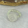 Type Light Lavender Green Jadeite Beads Ring With Flower 4.17g 14.4 by 14.1 by 6.8mm - Huangs Jadeite and Jewelry Pte Ltd