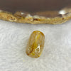 Good Grade Natural Golden Rutilated Quartz Crystal Lulu Tong Barrel 天然金顺发晶水晶露露通桶 
3.04g 15.0 by 10.6mm - Huangs Jadeite and Jewelry Pte Ltd