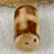 Natural Powerful Tibetan Old Oily Agate Patina Guiren Tairen Human Dzi Bead Totem Amulet Heavenly Master (Tian Zhu) 贵人天诛 4.85g 19.9 by 11.8mm - Huangs Jadeite and Jewelry Pte Ltd