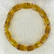 Natural Yellow Amber Lulu Tong Bracelet 13.43g 19cm 13.0 by 10.3mm 14 Lulu Tong - Huangs Jadeite and Jewelry Pte Ltd