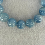 Natural Aquamarine Beads Bracelet 60.65g 18.5cm 14.5mm 15 Beads - Huangs Jadeite and Jewelry Pte Ltd