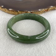 Certified Type A Green Jade Jadeite Bangle 274.22ct 54.84g Inner Diameter 58.05mm Thickness 13.3 by 7.8mm (Perfect) with NGI Cert - Huangs Jadeite and Jewelry Pte Ltd