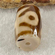 Natural Powerful Tibetan Old Oily Agate Patina Guiren Tairen Human Dzi Bead Totem Amulet Heavenly Master (Tian Zhu) 贵人天诛 4.54g 18.9 by 11.7mm - Huangs Jadeite and Jewelry Pte Ltd
