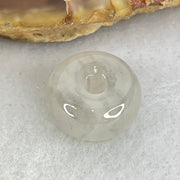 Type A Semi Icy Light Lavender With Wuji Grey Spots Jadeite Ping An Kou Charm/Pendant 2.03g 12.4 by 6.4mm - Huangs Jadeite and Jewelry Pte Ltd