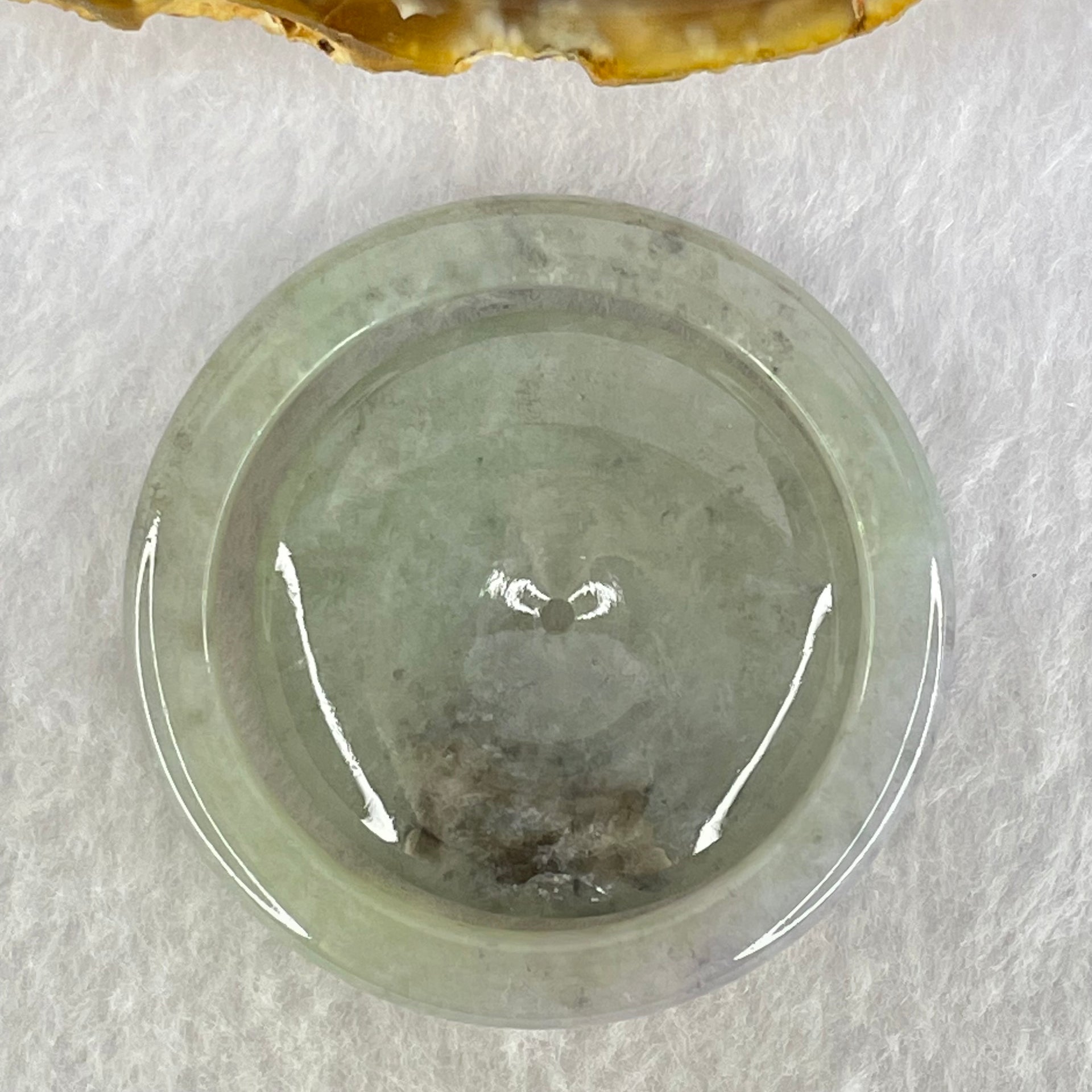 Type A Green Wuji Grey Jadeite Baby Bangle and Ping An Kou Donut Set 33.51g 6.2 by 6.0mm 38.3 by 6.2mm (Close to Perfect) - Huangs Jadeite and Jewelry Pte Ltd