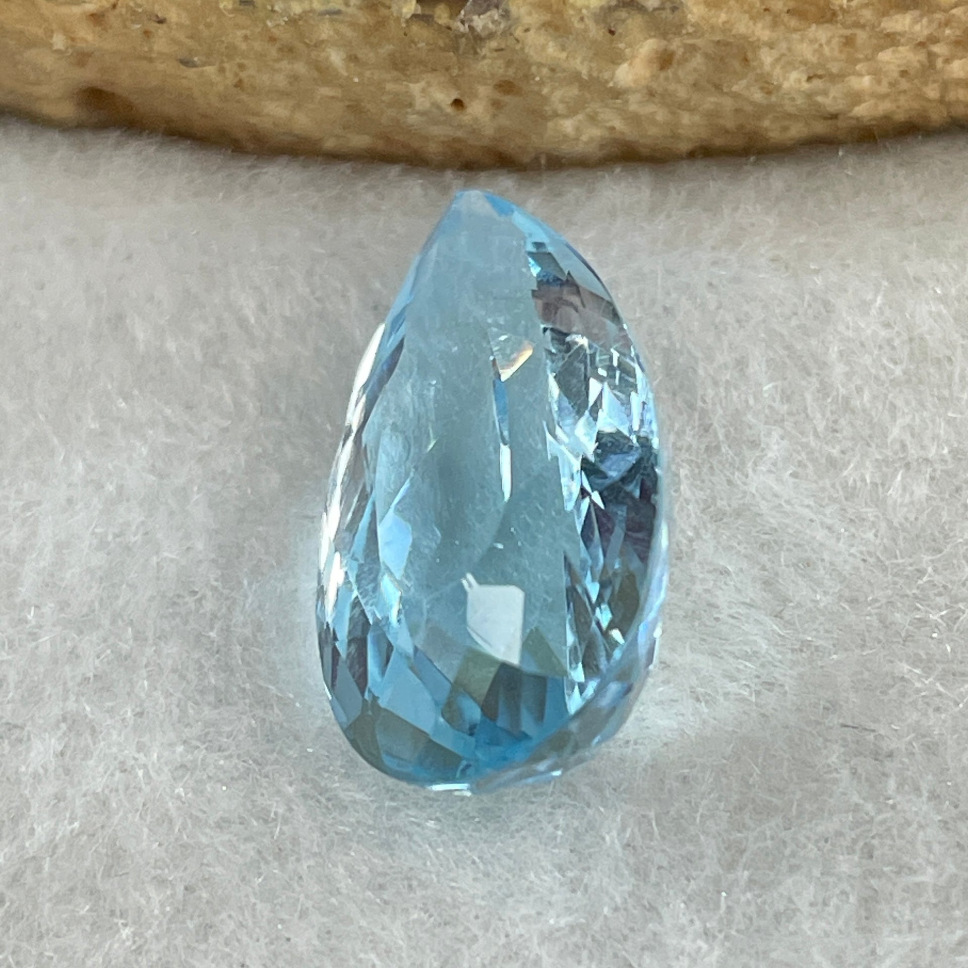 Natural Sky Blue Topaz Teardrop Shape 12.67ct 19.7 by 11.2 by 7.2mm - Huangs Jadeite and Jewelry Pte Ltd