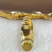 Natural Powerful Tibetan Old Oily Agate 4 Nectar Vessel Dzi Bead Heavenly Master (Tian Zhu) 花蜜容器眼天珠 16.51g 48.6 by 14.8mm - Huangs Jadeite and Jewelry Pte Ltd