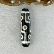 Natural Powerful Tibetan Old Oily Agate 9 Eyes Dzi Bead Heavenly Master (Tian Zhu) 九眼天诛 13.09g 48.9 by 13.0mm - Huangs Jadeite and Jewelry Pte Ltd