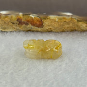 Natural Golden Rutilated Pixiu Charm 2.61g 18.0 by 11.8 by 7.8mm - Huangs Jadeite and Jewelry Pte Ltd