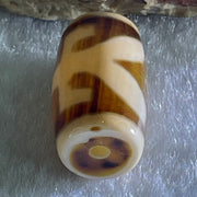 Natural Powerful Tibetan Old Oily Agate Patina Guiren Tairen Human Dzi Bead Totem Amulet Heavenly Master (Tian Zhu) 贵人天诛 4.91g 20.7 by 11.8mm - Huangs Jadeite and Jewelry Pte Ltd