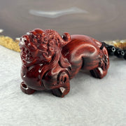 Natural African Rosewood Pixiu Handplay 天然非洲紫檀貔貅手把件 47.35g 35.6 by 28.2 by 43.4mm - Huangs Jadeite and Jewelry Pte Ltd