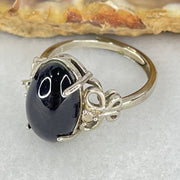 Good Grade Natural Amethyst in S925 Sliver Ring (Adjustable Size) 2.93g 14.6 by 8.1 by 5.0mm - Huangs Jadeite and Jewelry Pte Ltd