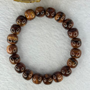 Natural Hainan Huang Huali Rosewood Beads Bracelet 天然海南黄花梨手链 11.55g 17cm 11.0mm 20 Beads - Huangs Jadeite and Jewelry Pte Ltd