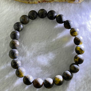 Natural Medicine Amber Beads Bracelet 天然药珀手链 10.16g 17.5cm 9.5mm 22 Beads - Huangs Jadeite and Jewelry Pte Ltd