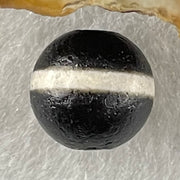 Natural Powerful Tibetan Old Oily Agate 1 Lines Dzi Bead Heavenly Master (Tian Zhu) 1.42g 10.0 by 10.4mm - Huangs Jadeite and Jewelry Pte Ltd