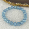 Natural Aquamarine Bracelet 天然海蓝宝石手链 19.31g 15.5cm 8.9mm 22 Beads - Huangs Jadeite and Jewelry Pte Ltd