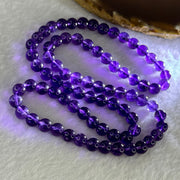 Good Grade Natural Amethyst Necklace 39.39g 52cm 7.2mm 79 Beads - Huangs Jadeite and Jewelry Pte Ltd