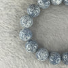 Natural Blue Aventurine Bracelet 44.59g 16.5cm 12.2mm 16 Beads - Huangs Jadeite and Jewelry Pte Ltd