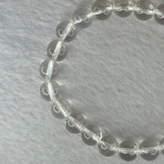 Natural Clear Quartz Bracelet 天然白水晶手链 18.79g 16.5cm 8.4mm 24 Beads - Huangs Jadeite and Jewelry Pte Ltd