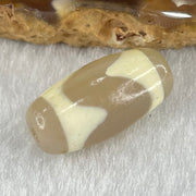 Natural Powerful Tibetan Old Oily Agate Tiger Tooth Daluo Dzi Bead Heavenly Master (Tian Zhu) 虎呀天诛 3.07g 20.0 by 10.2mm - Huangs Jadeite and Jewelry Pte Ltd