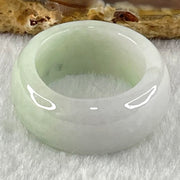 Type A Light Lavender with Green Patches Jadeite Ring 11.08g 11.3 by 8.9mm US9.8 HK22 (Slight Internal Line) - Huangs Jadeite and Jewelry Pte Ltd