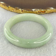 Type A Light Green Jadeite Bangle Internal Diameter 55.5mm 62.19g 12.8 by 8.9mm (External Rough) - Huangs Jadeite and Jewelry Pte Ltd