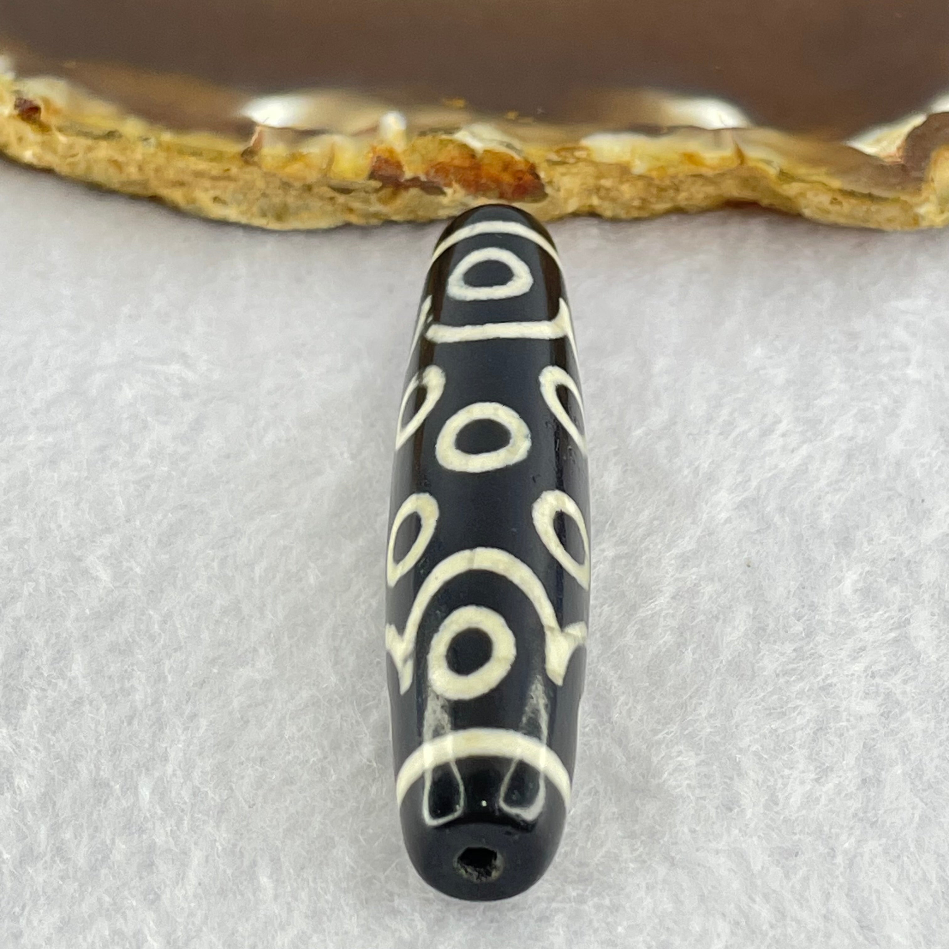 高級 閃電五眼天珠 至純瑪瑙 馬蹄紋155 閃電五眼至純天珠37.7㎜ \u2013 天然石屋 優月堂