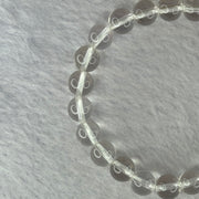 Natural Clear Quartz Bracelet 天然白水晶手链 18.64g 16.5cm 8.4mm 24 Beads - Huangs Jadeite and Jewelry Pte Ltd