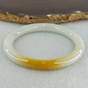 Type A Faint Green Lavender with Yellow Jadeite Bangle Internal Diameter 54.6mm 34.4580g 8.2 by 8.2mm (Very Slight Internal Line) - Huangs Jadeite and Jewelry Pte Ltd