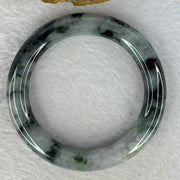 Type A Green Lavender with Moss and Emerald Green Jadeite Bangle Internal Diameter 55.3mm 62.04g 11.0 by 10.6mm (Very Slight Internal Line) - Huangs Jadeite and Jewelry Pte Ltd