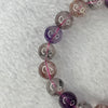 Above Average Grade Natural Super 7 Crystal Beads Bracelet 天然超级七水晶珠手链 32.00g 17.5cm 10.9mm 19 Beads - Huangs Jadeite and Jewelry Pte Ltd